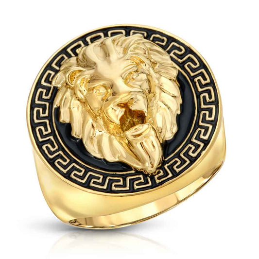 Gold Grecco Lion Ring