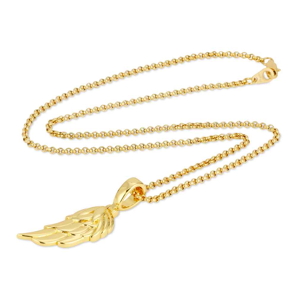 Wing Necklace Pendant & Cable Chain