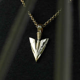 Arrowhead Pendant Necklace & Cable Chain