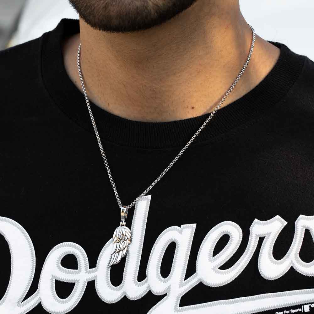 Wing Necklace Pendant & Cable Chain