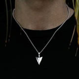 Arrowhead Pendant Necklace & Cable Chain