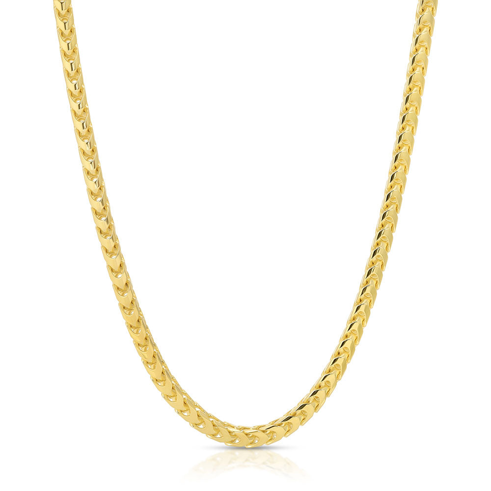 Solid Gold Curved Franco Chain