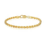 Vermeil Rope Bracelet 4mm