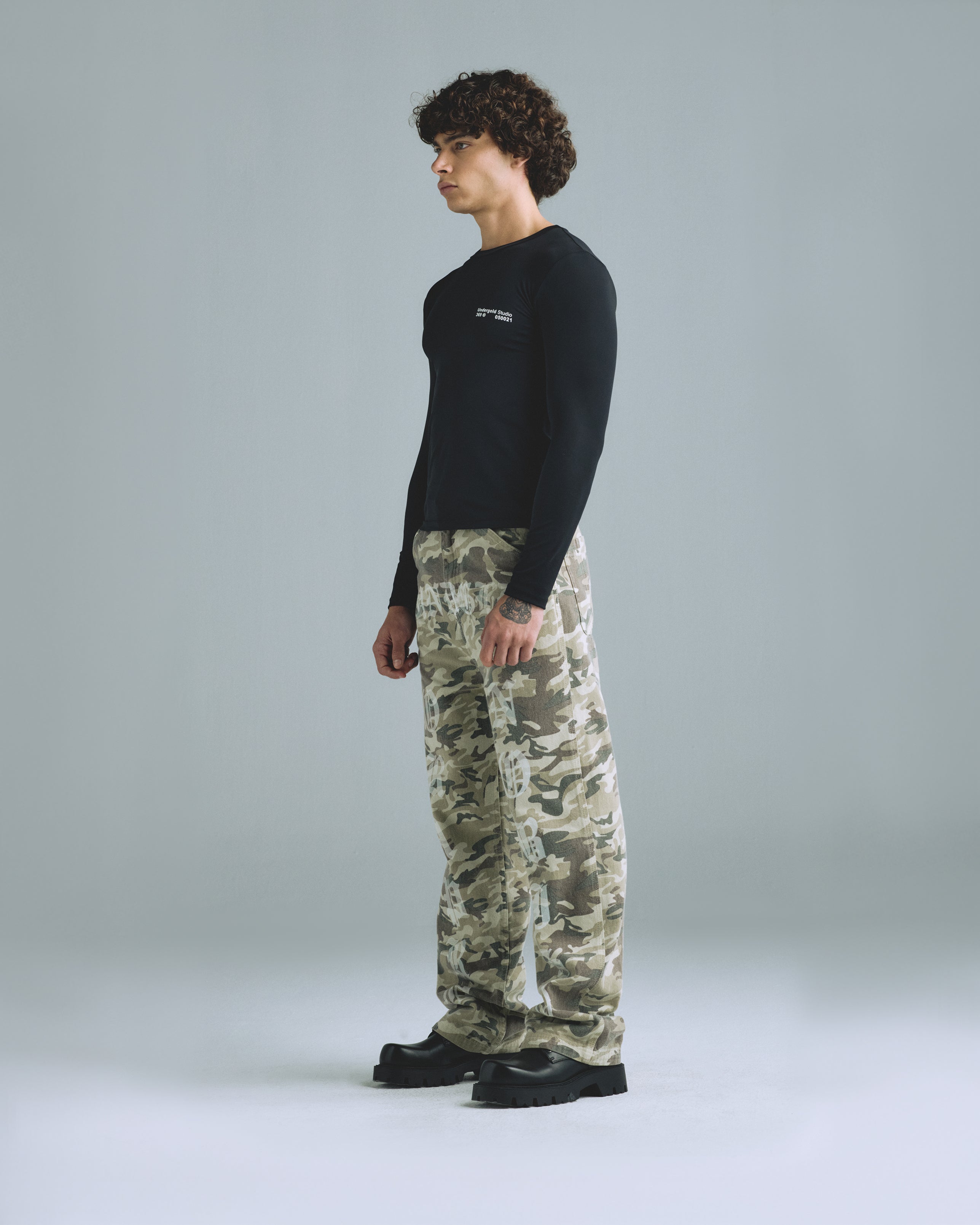 Gratia Plena Basic Superslim Long Sleeve Tshirt Black