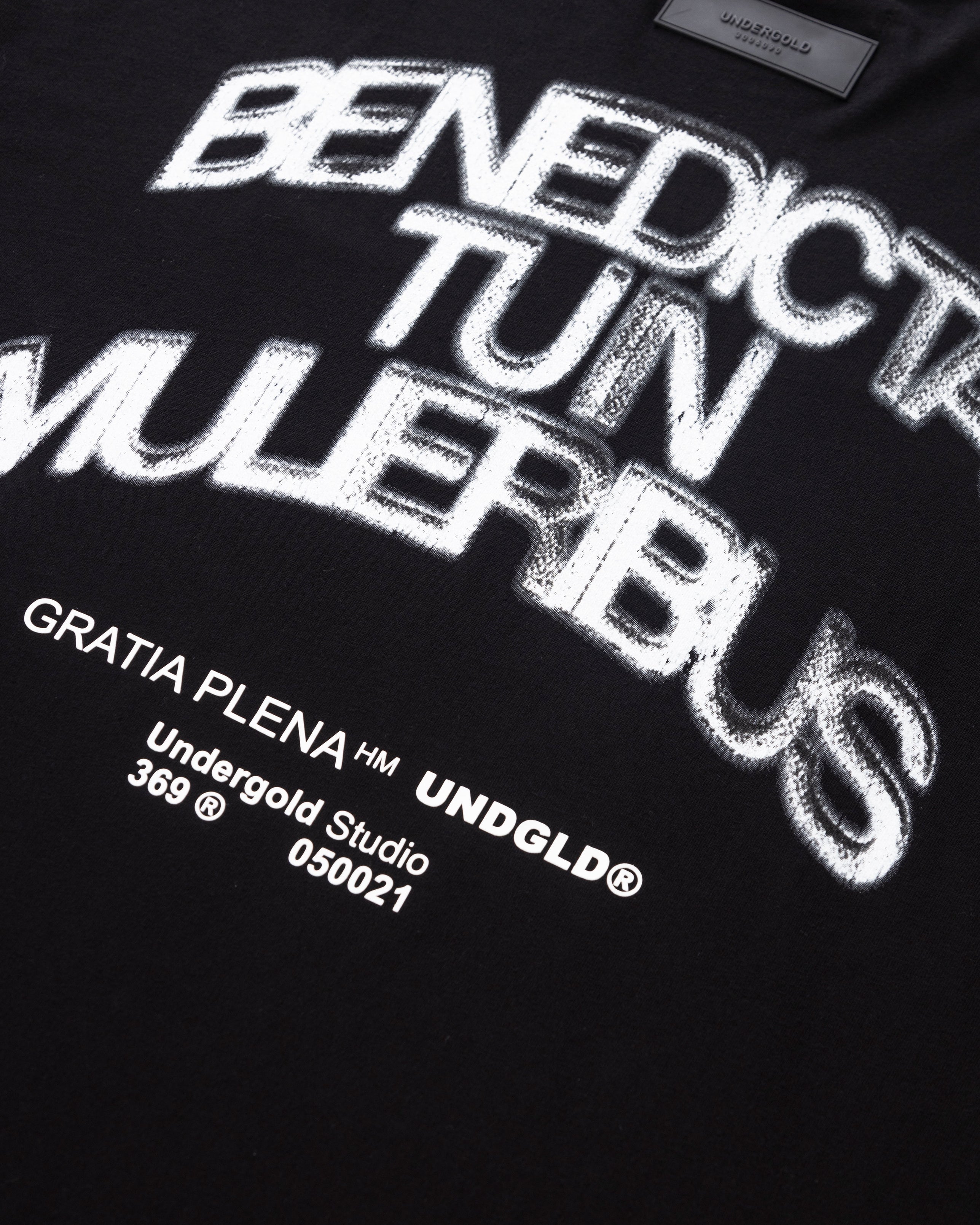 Gratia Plena Benedicta Tshirt Black