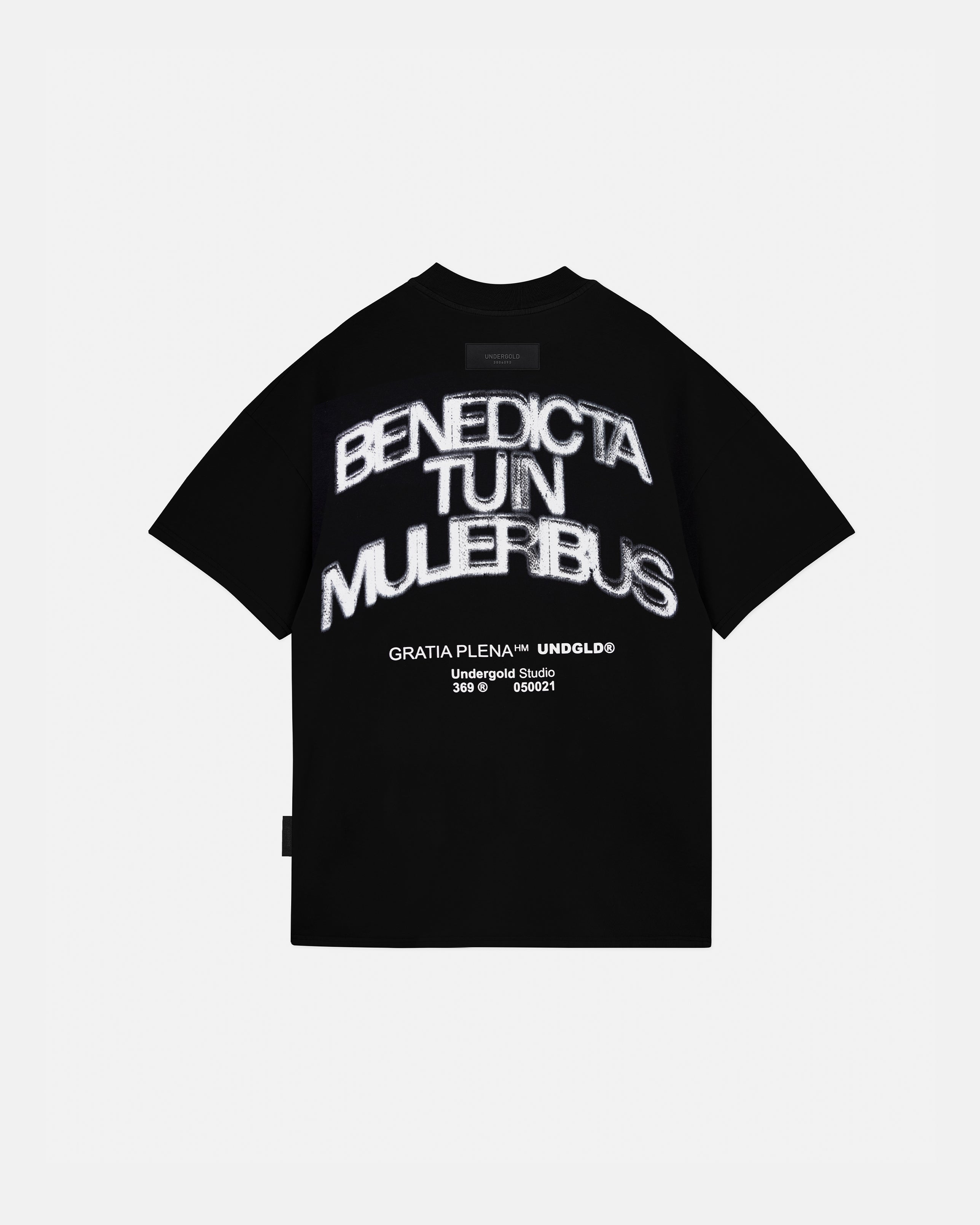 Gratia Plena Benedicta Tshirt Black