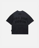 Gratia Plena Ora Pro Nobis Boxy Fit Tshirt Vintage Black