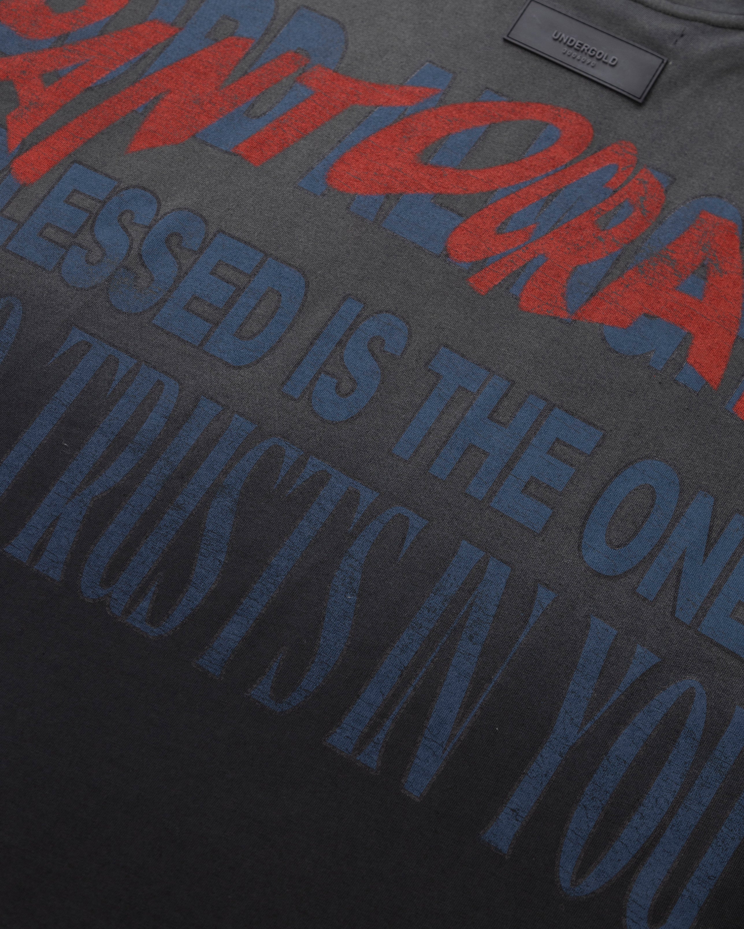 Gratia Plena Pantocrator Sleeveless Tshirt Faded Black