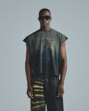 Gratia Plena Pantocrator Sleeveless Tshirt Faded Black