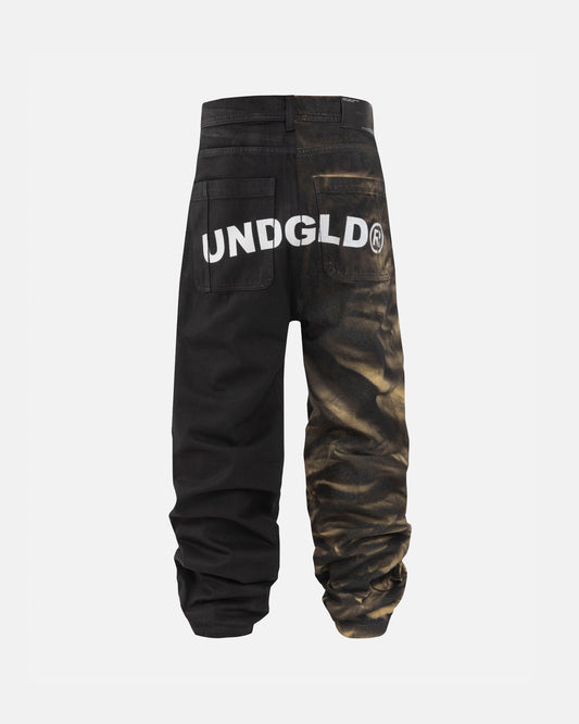 Gratia Plena Wide Jean Dual Black