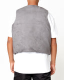 EPTM Suede Bubble Vest - Grey