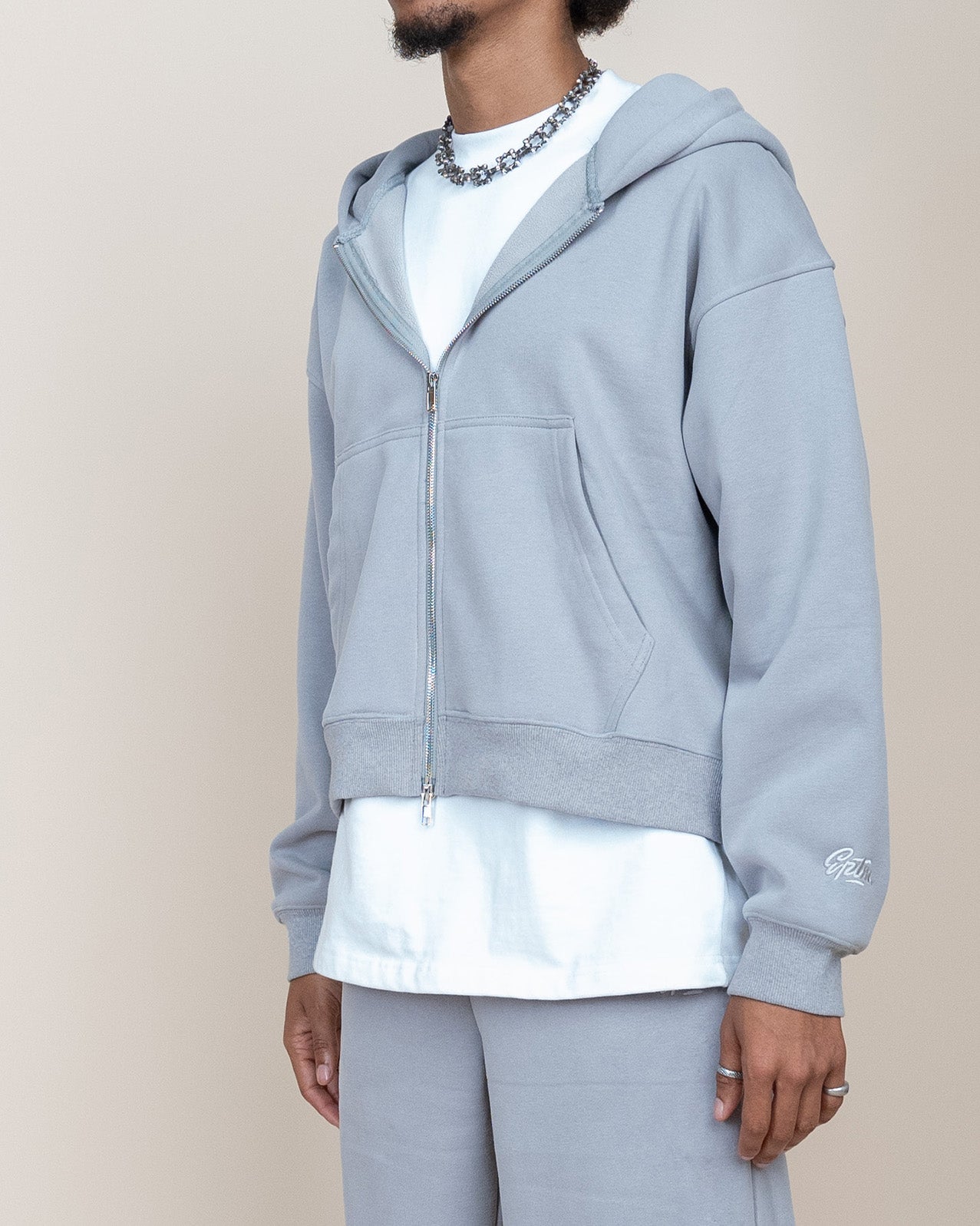 EPTM Perfect Zip Up Hoodie - Grey