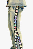 Groovy Stacked Flare Jean Vintage Blue Stacked Flare Jean
