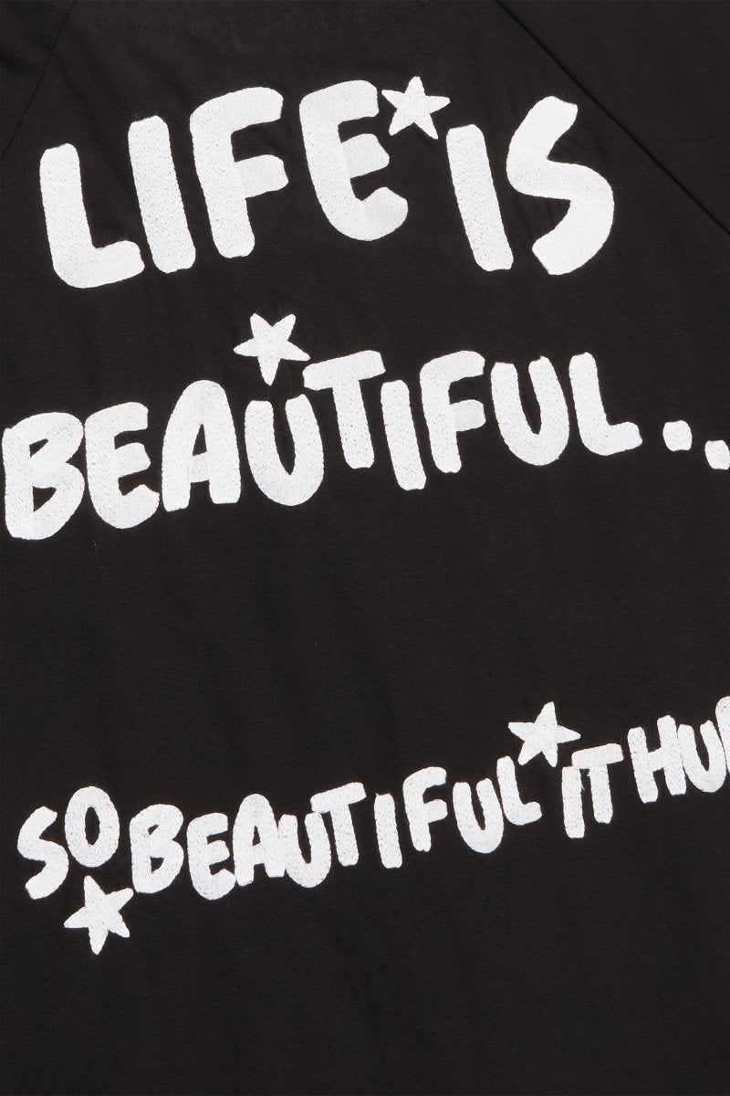 "GUIDANCE" BASEBALL JERSEY BLACK