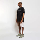 Old English Hollowed Tee - Black