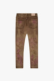 "HARVEST" SKINNY BROWN WASH