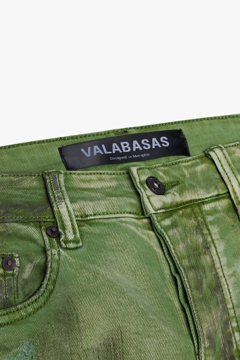 "HARVEST" SKINNY JEAN GREEN WASH