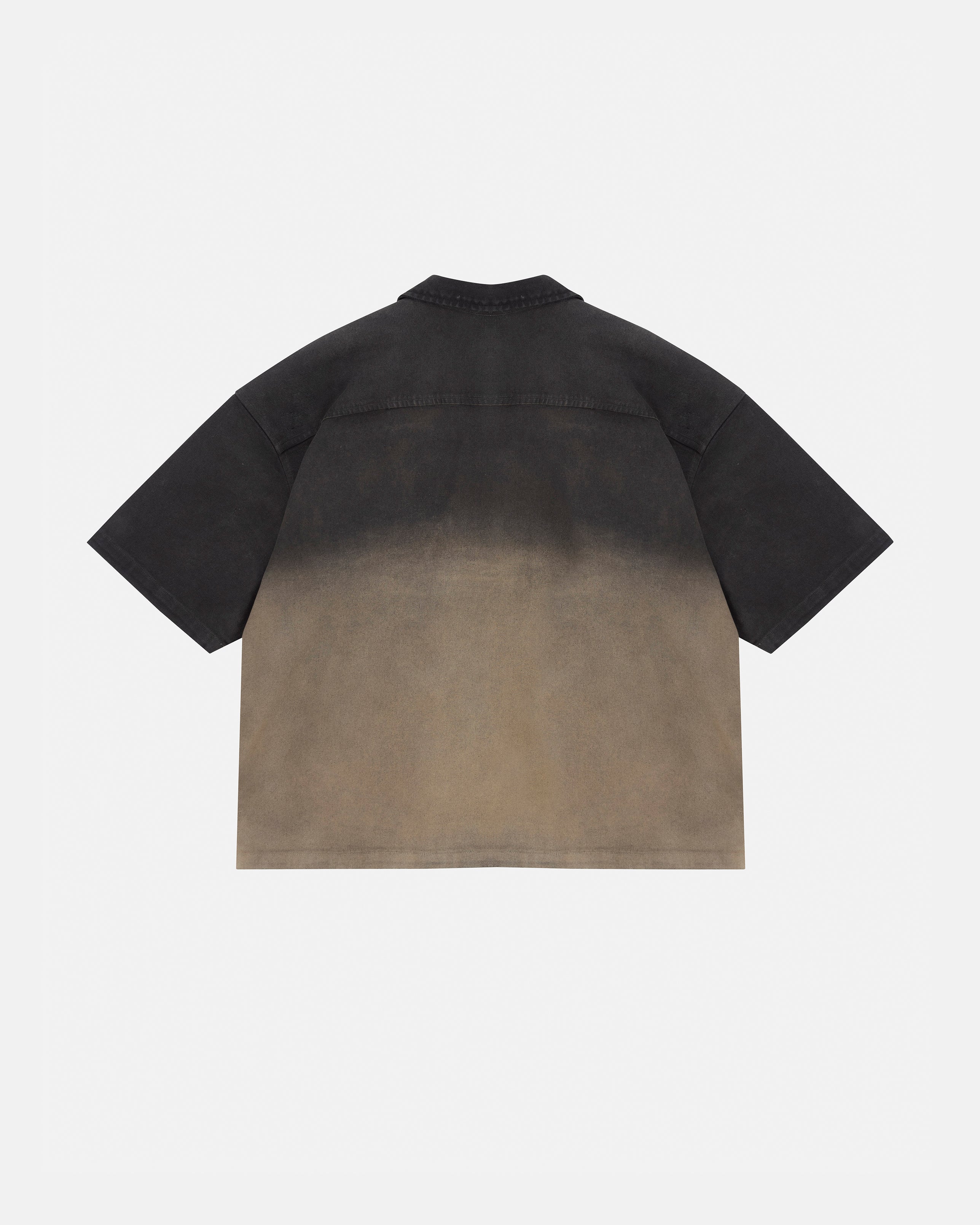 Helios Undgld Zip Up Shirt Dirty Black