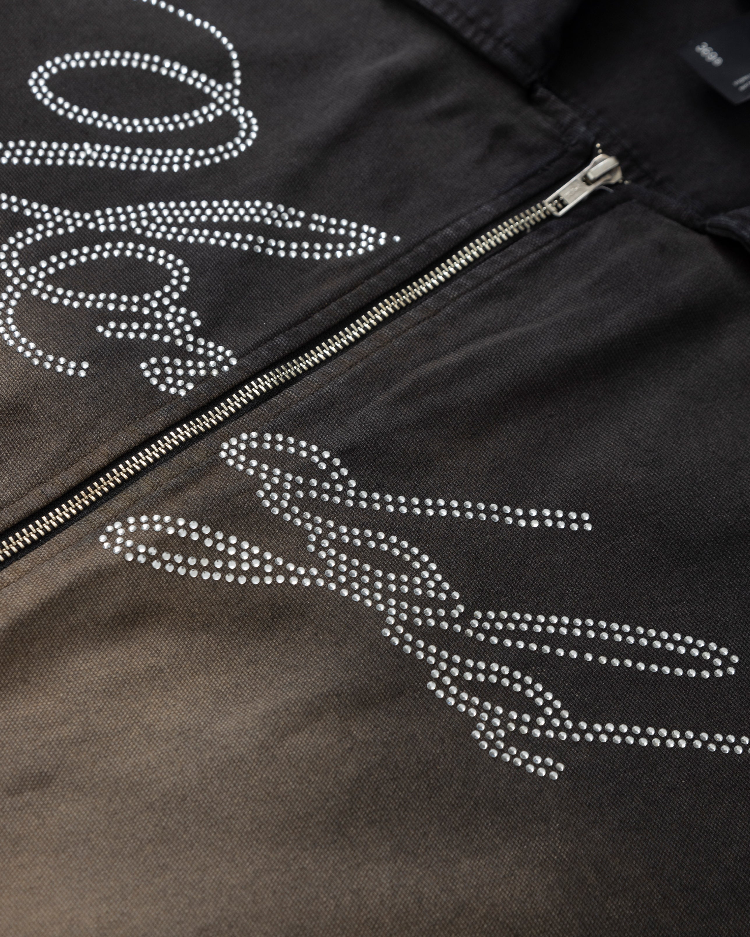 Helios Undgld Zip Up Shirt Dirty Black