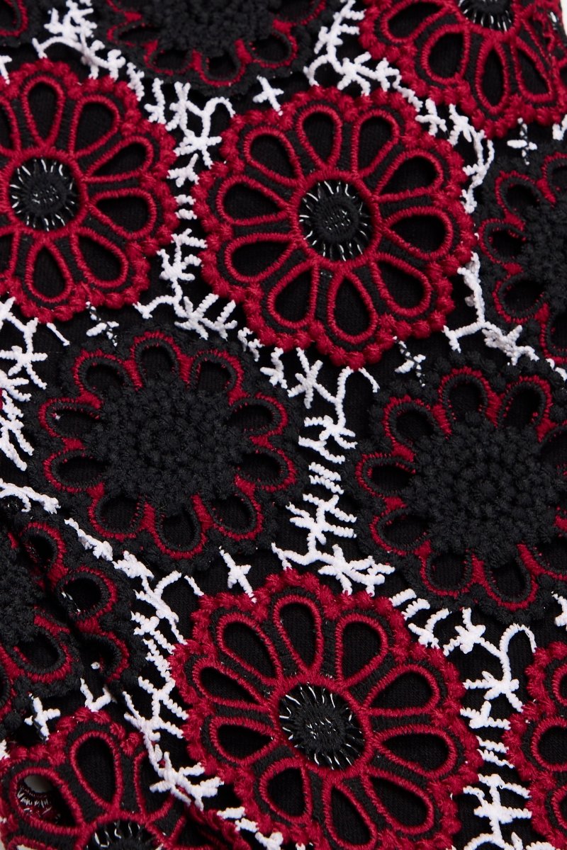 "HONEYCOMB" STACKED FLARE JEAN MIDNIGHT MAHOGANY