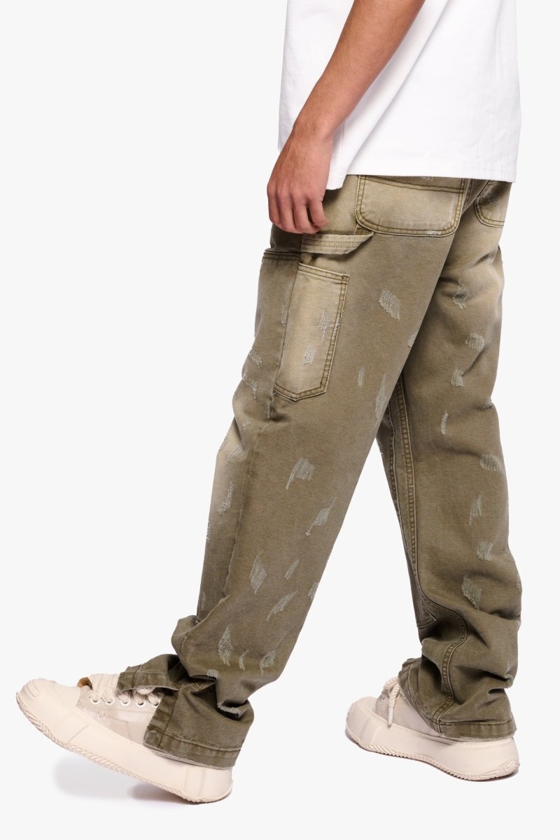 Hound Straight Jeans Green Washed