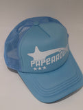 BLUE PRINTED TRUCKER HAT