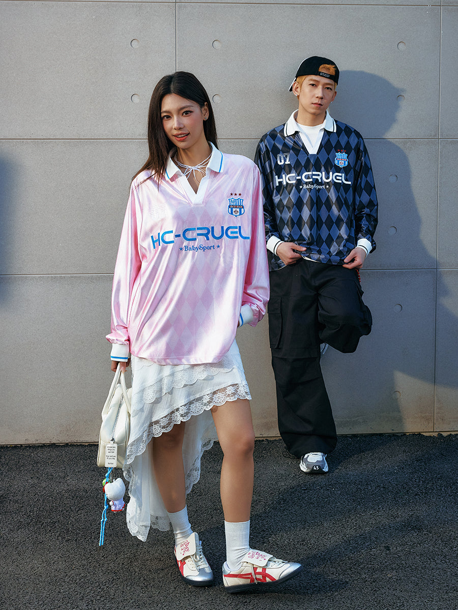 Vintage Plaid Badge Jersey