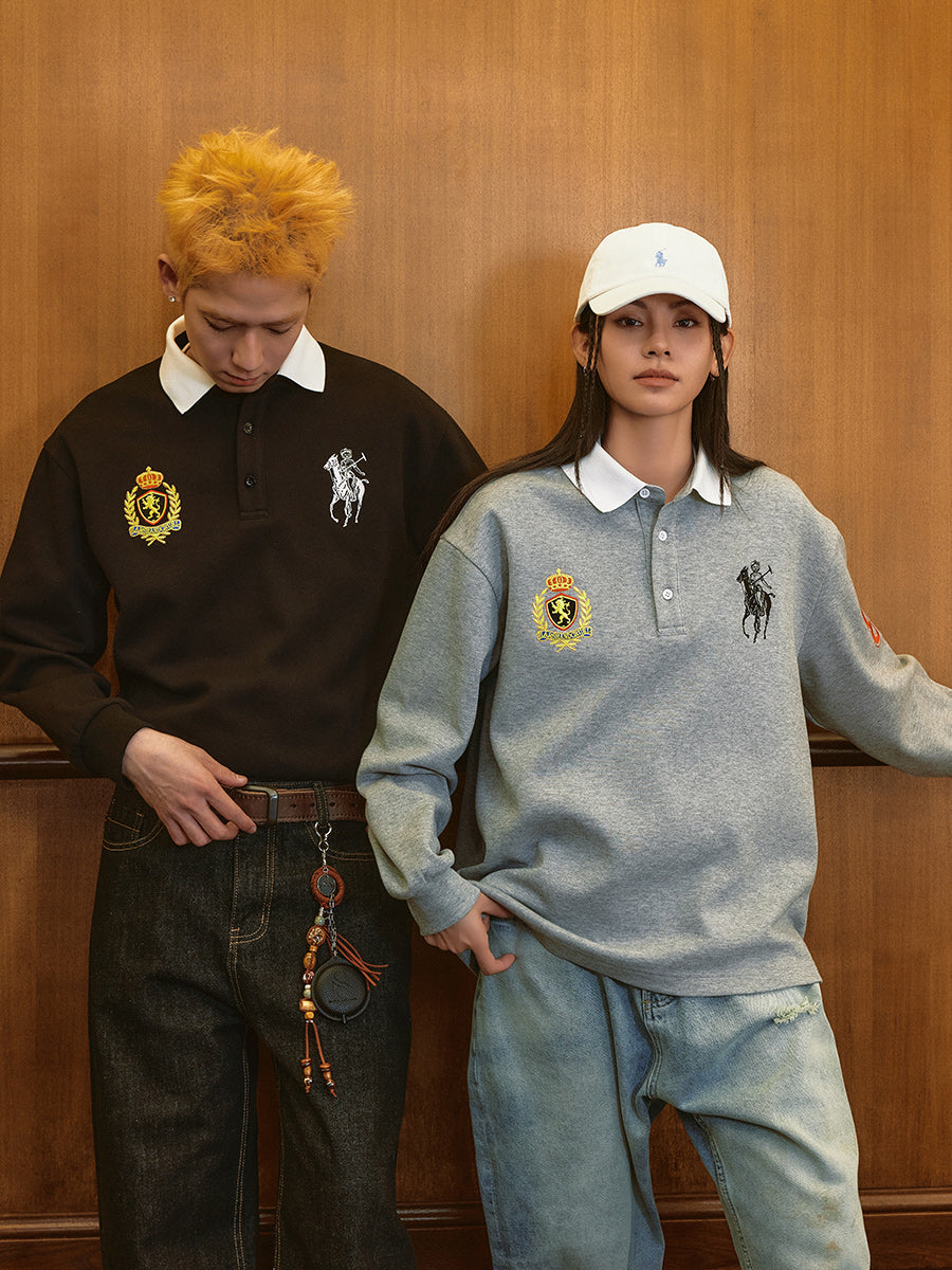 Vintage Embroidered Polo Shirt