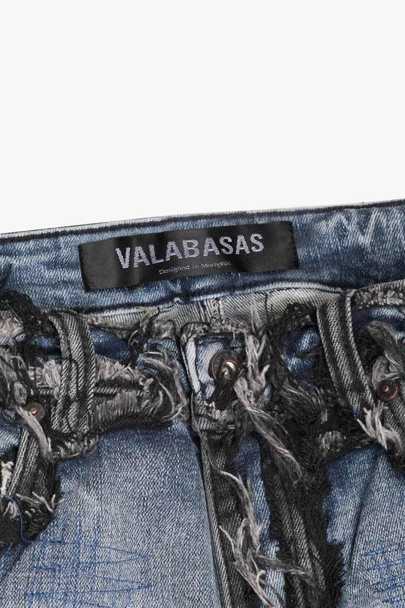 "IMPERIOR" SKINNY BLUE/BLACK WASH