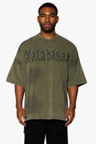 "INKED ENELGANCE" OVERSIZED TEE VINTAGE OLIVE