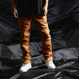 "JEDI" SKINNY/STACKED FLARE JEAN CARMEL