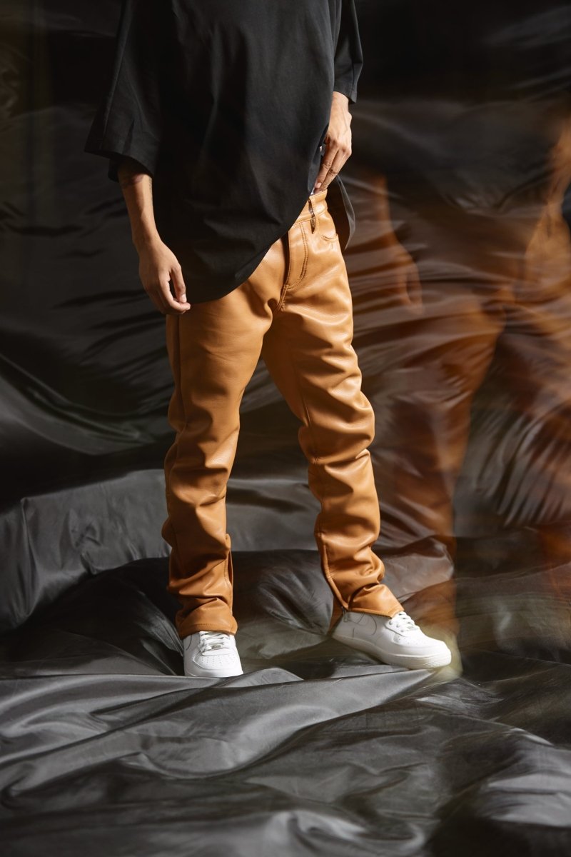 "JEDI" SKINNY/STACKED FLARE JEAN CARMEL