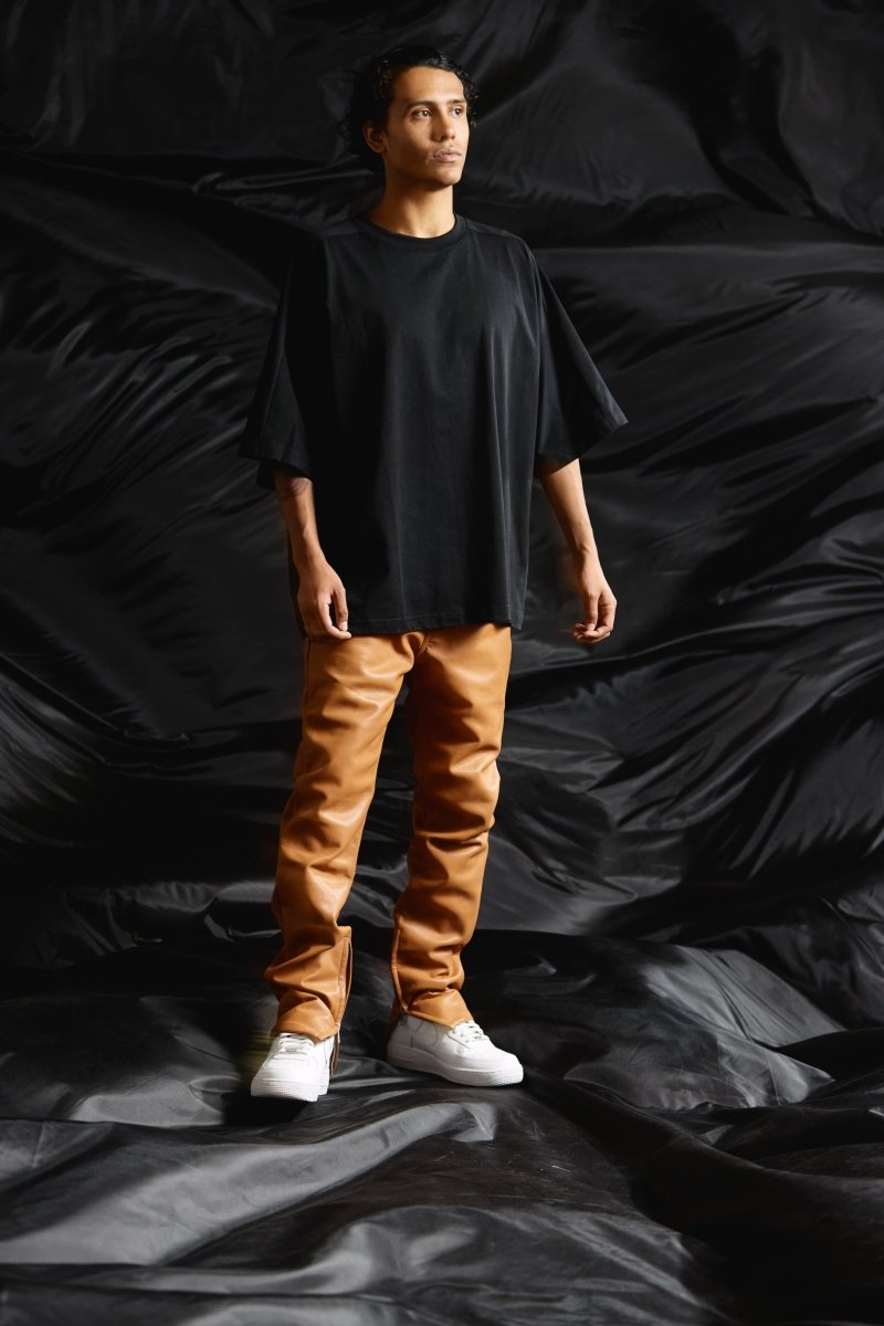 "JEDI" SKINNY/STACKED FLARE JEAN CARMEL