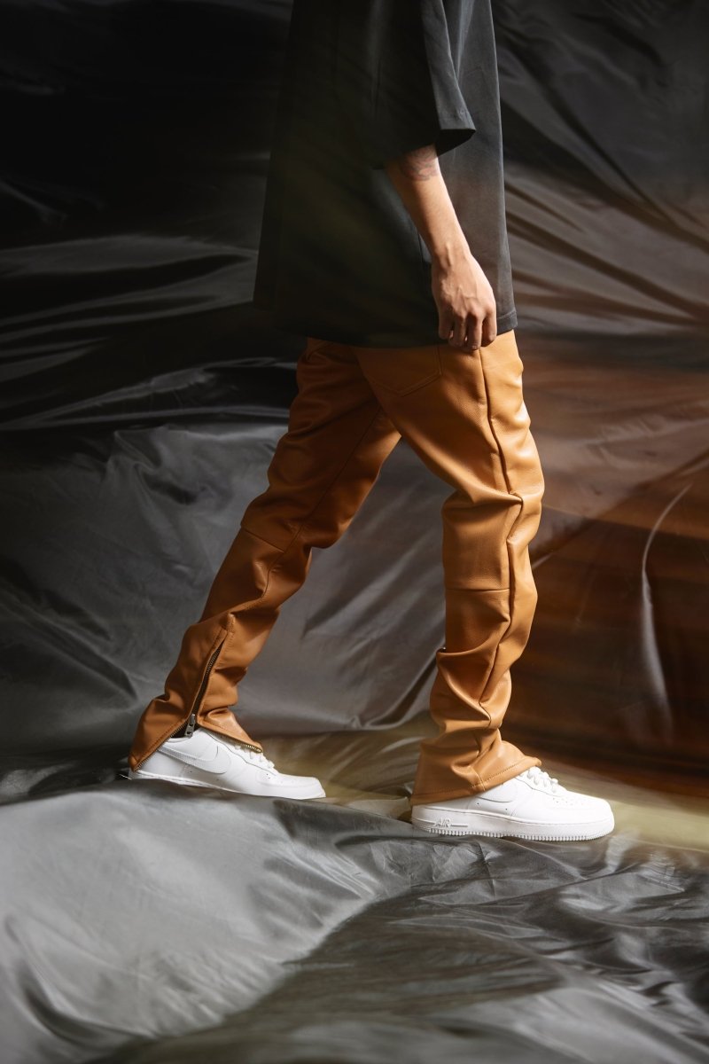 "JEDI" SKINNY/STACKED FLARE JEAN CARMEL