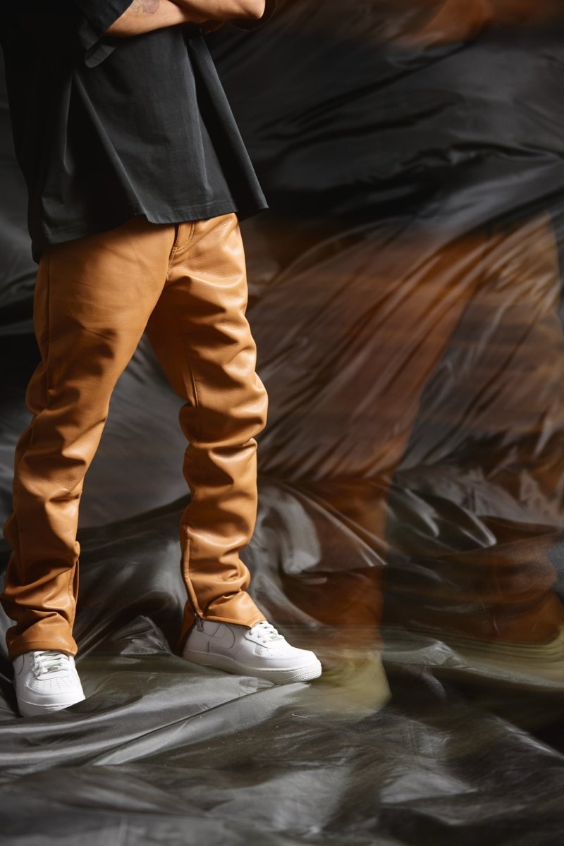 "JEDI" SKINNY/STACKED FLARE JEAN CARMEL