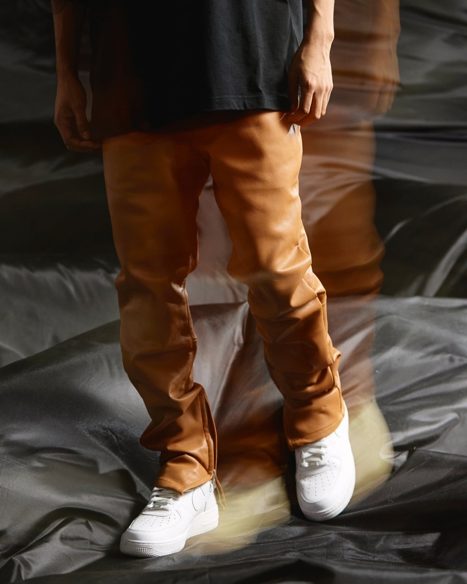 "JEDI" SKINNY/STACKED FLARE JEAN CARMEL