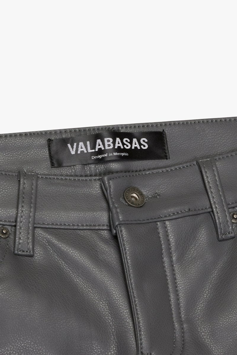 "JEDI" SKINNY/STACKED FLARE JEAN CHARCOAL