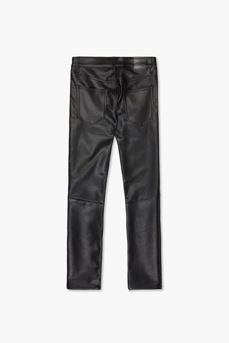 "JEDI" SKINNY/STACKED FLARE JEAN JET BLACK