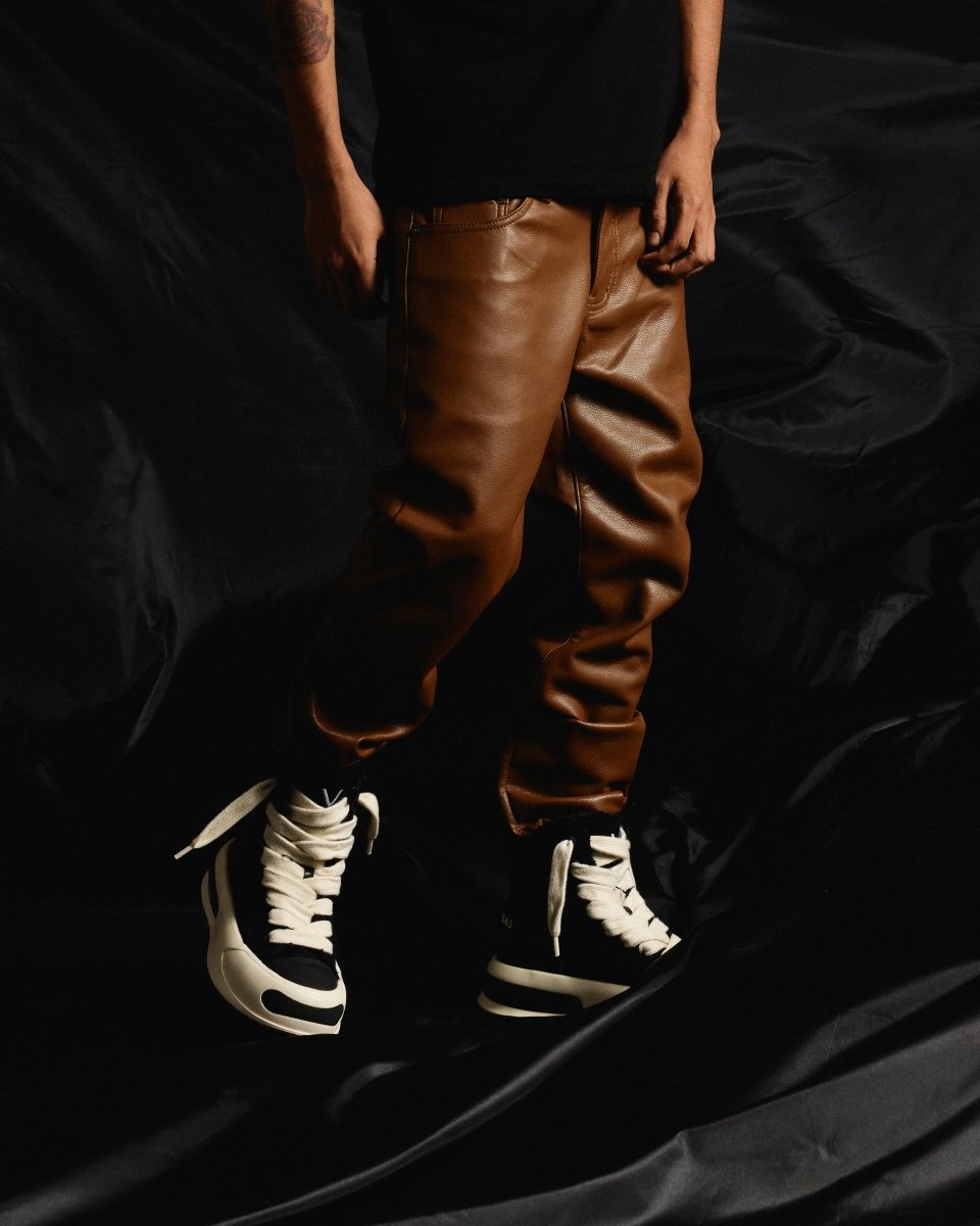 "JEDI" SKINNY/STACKED FLARE JEAN MOCHA