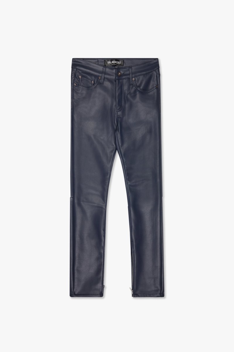 "JEDI" SKINNY/STACKED FLARE JEAN NAVY