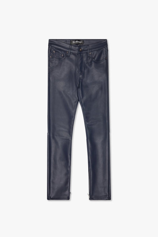 "JEDI" SKINNY/STACKED FLARE JEAN NAVY