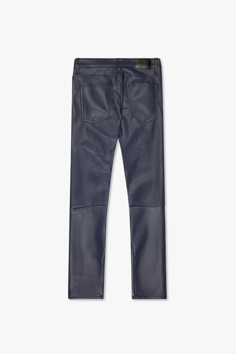 "JEDI" SKINNY/STACKED FLARE JEAN NAVY