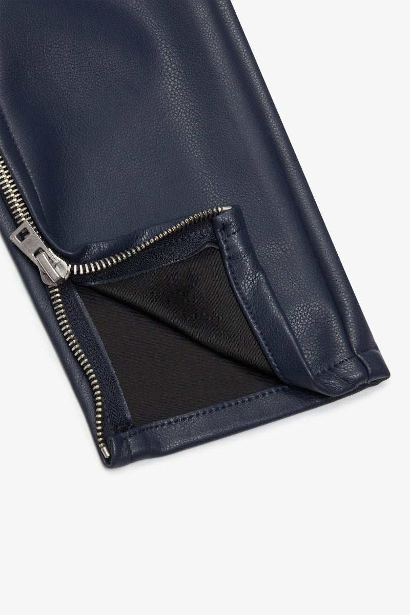 "JEDI" SKINNY/STACKED FLARE JEAN NAVY