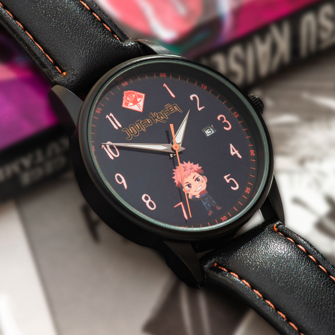 DT001JJK - YUJI ITADORI WATCH BLACK/ORANGE