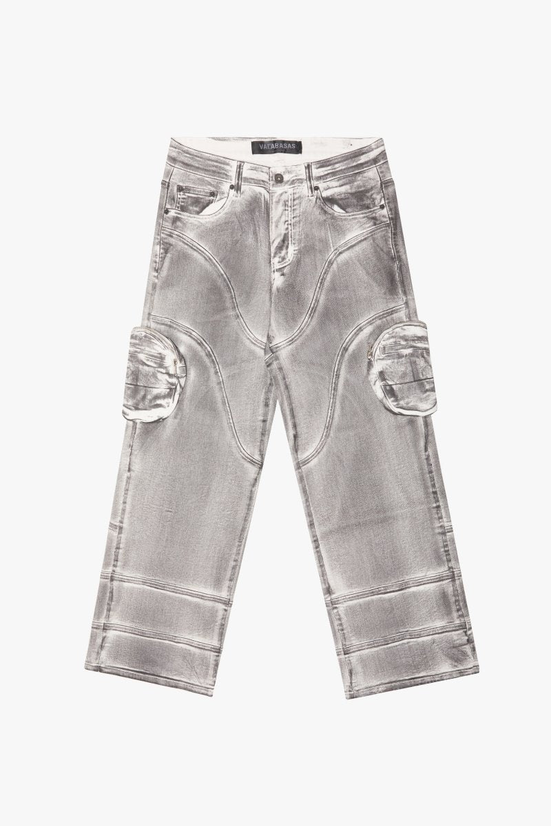 "KNEEBOARD" BAGGY DENIM JEAN STONE WASH