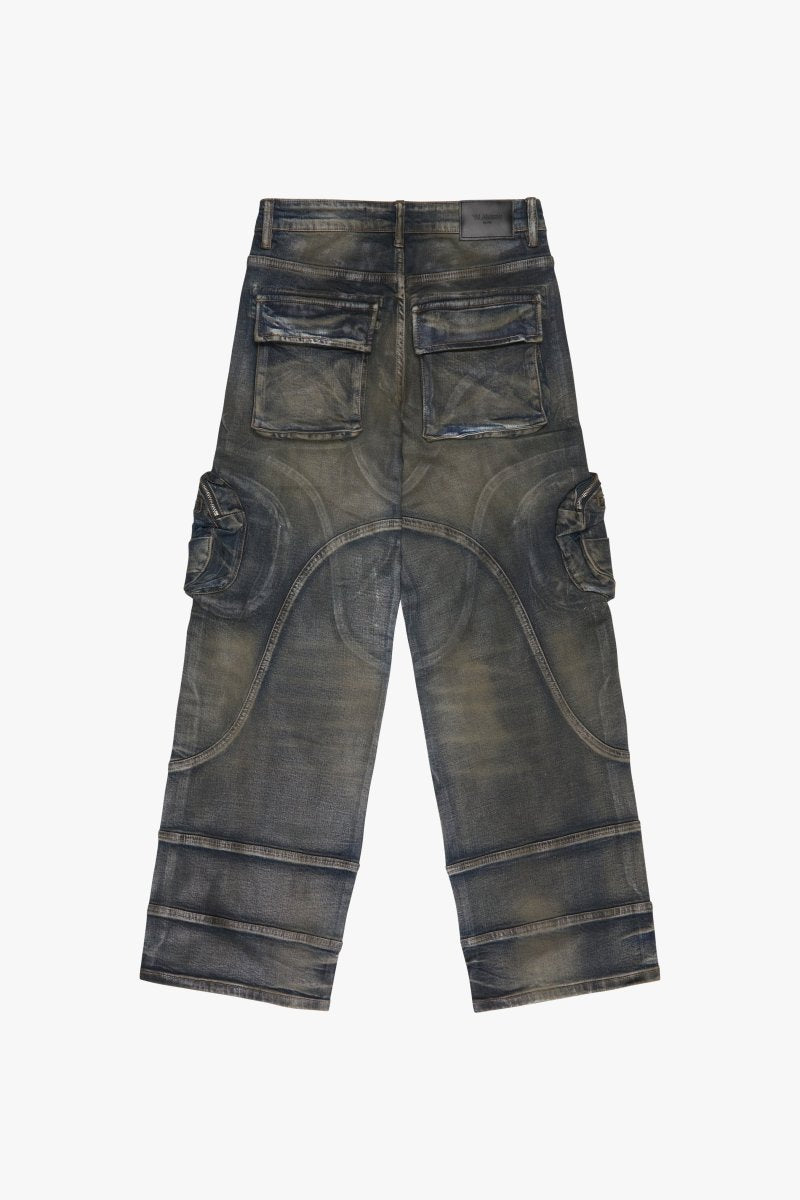 "KNEEBOARD" BAGGY JEAN DARK VINTAGE BLUE