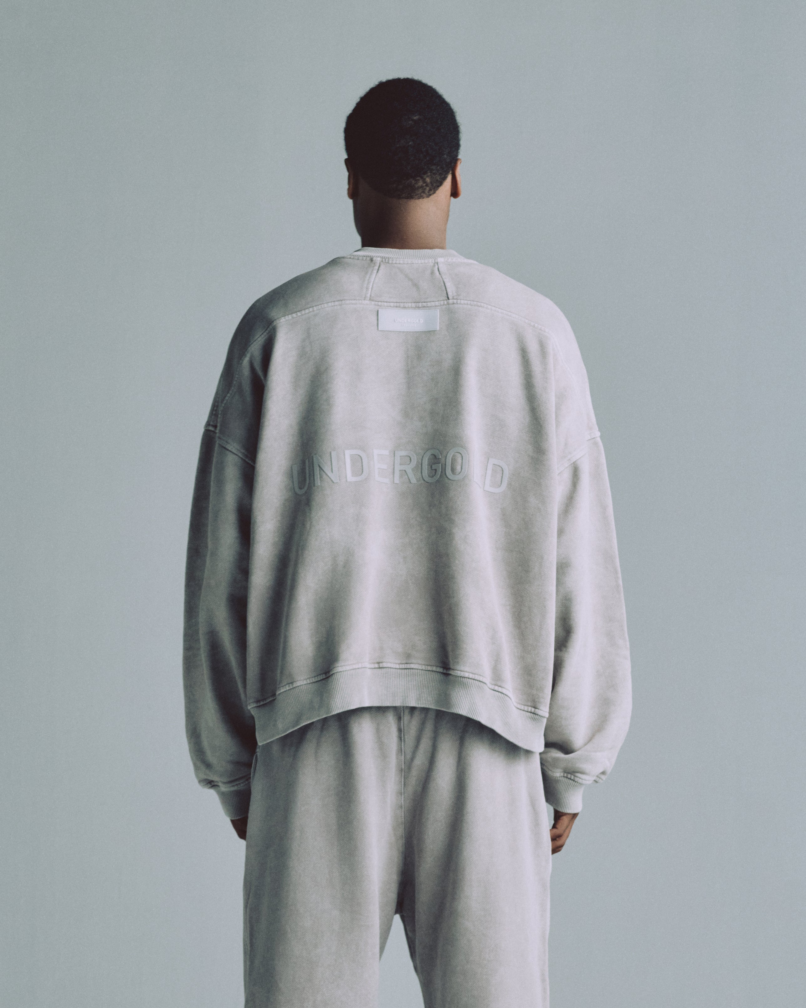 Line Logo Crewneck Washed Gray