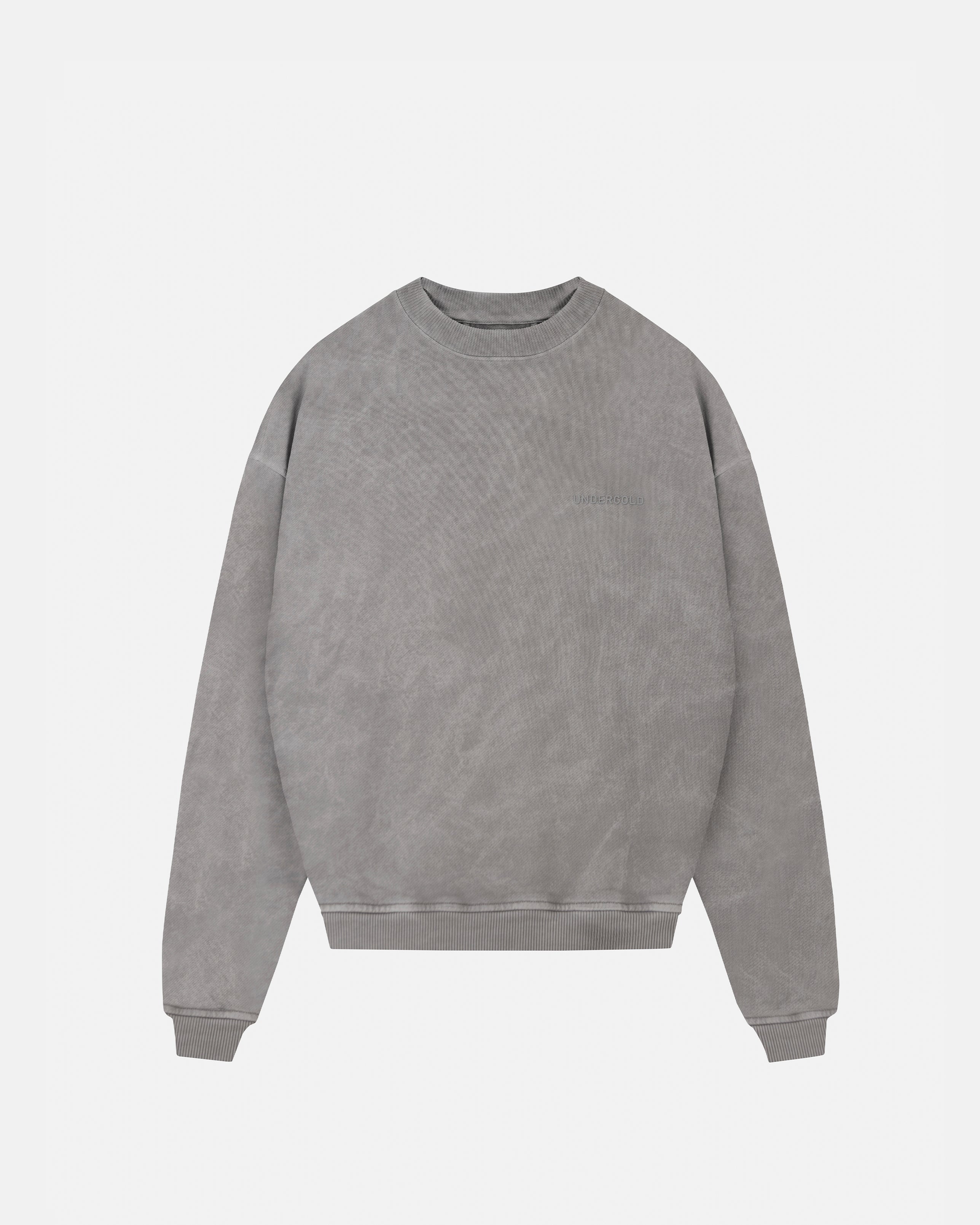 Line Logo Crewneck Washed Gray