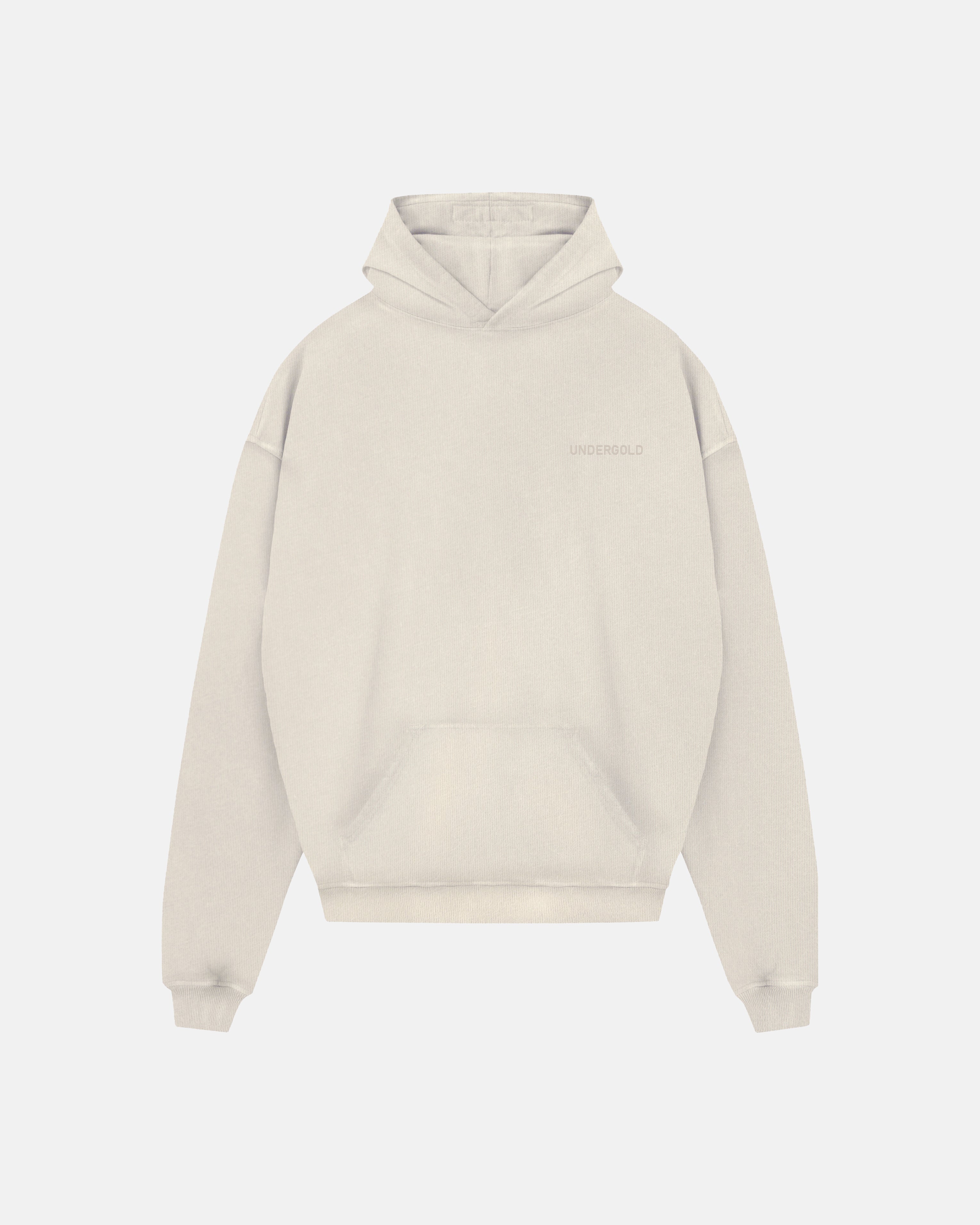 Line Logo Hoodie Cream