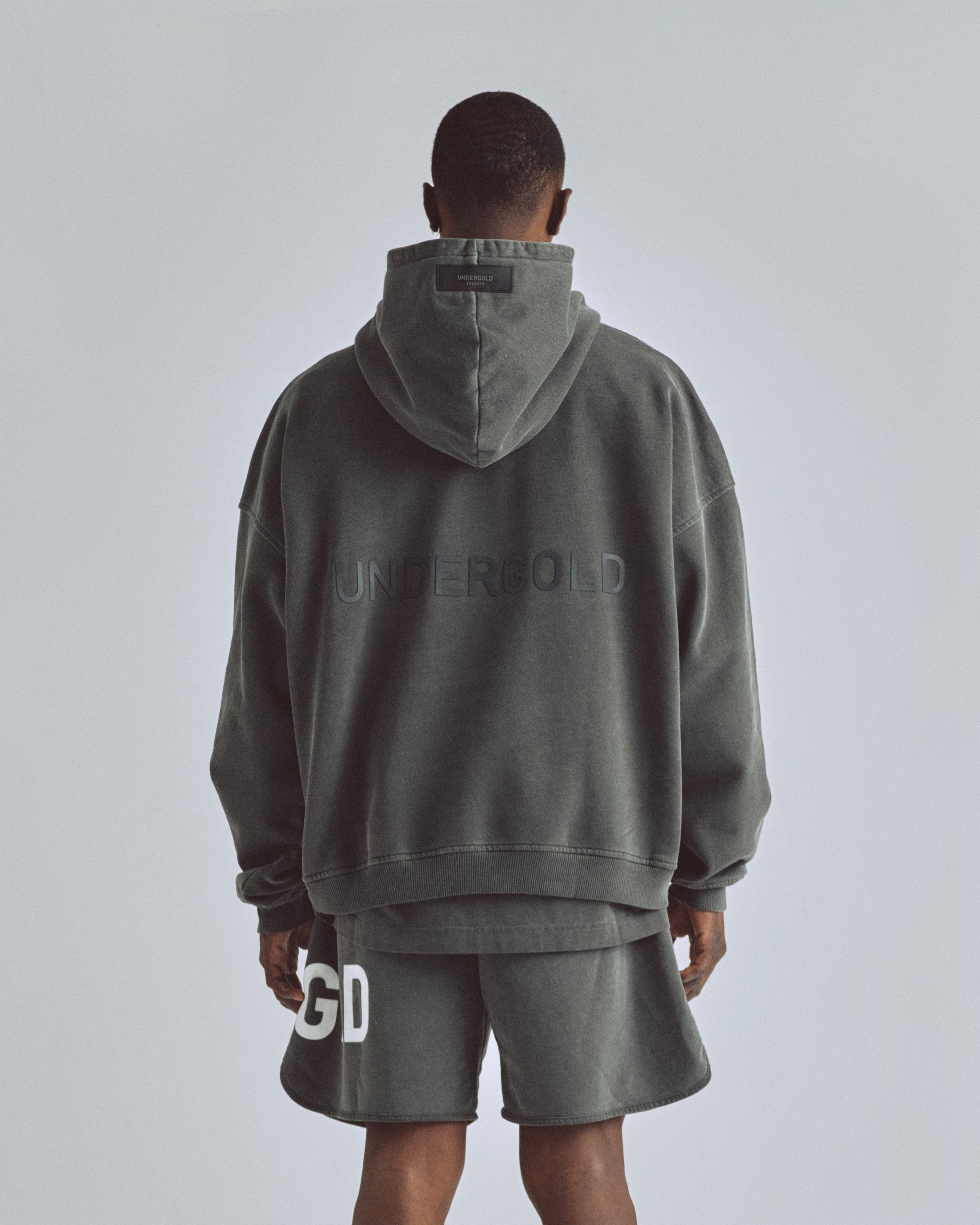 Line Logo Hoodie Vintage Gray